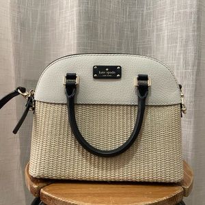 Kate Spade Grove St. Straw mini Carli Satchel